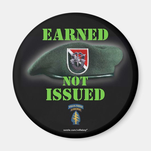 11. Spezialeinheiten Grüne Berets Veteranen Magnet (Vorne)