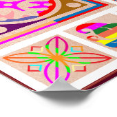 11 Square Decorations - Goodluck Oriental Art Poster (Ecke)