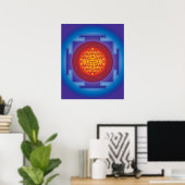 11 SRI YANTRA FLAME POSTER (Heimbüro)