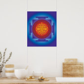 11 SRI YANTRA FLAME POSTER (Küche)