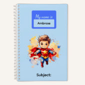 11 Super Held Kids Jungen Schreibwaren Schüler Notizblock (Vorderseite)