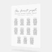 11 Tables Favorite People Acrylic Seating Chart Acrylschild (Winkel)