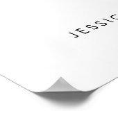 11 Tisch Elegant unsere Lieblings-Sitzkarte Poster (Ecke)