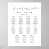 11 Tische einfach unsere Lieblings-Sitzkarte Poster (Vorne)