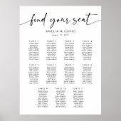 11 Tische finden Ihre Sitzplakette Poster (Vorne)