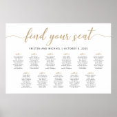 11 Tische finden Sie Ihren Sitzplan. Poster (Vorne)