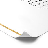 11 Tische Gold Arch Finden Sie Ihre Sitzkarte Poster (Ecke)