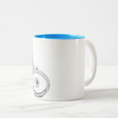 11 Unze. Tasse mit zwei Tönen mit Keeshond für (VorderseiteRechts)