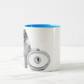 11 Unze. Tasse mit zwei Tönen mit Keeshond für (Mittel)