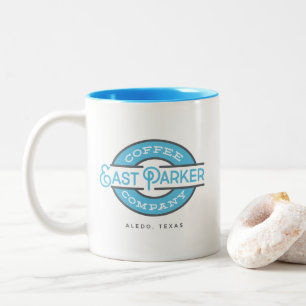 11 Unze. Vintages Artlogo der Kaffeetasse