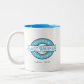 11 Unze. Vintages Artlogo der Kaffeetasse (Links)