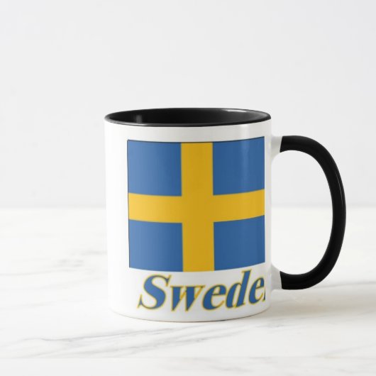 11 Unze-Wecker-Tassen-Flagge/Schweden Tasse (Rechts)