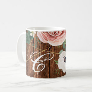 11 Unzen Kaffeetasse Geometrischer Garten Rosen Sc