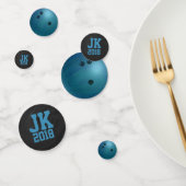 11 von 12 Personalisierten Bowling Ball Dots Konfetti (Gruppe)