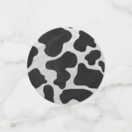 11 von 12 Personalisierten Kuhdots Konfetti (Klein Vorderseite)