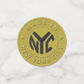 11 von 12 Personalisierten New Yorker Token Dots Konfetti (Klein Vorderseite)