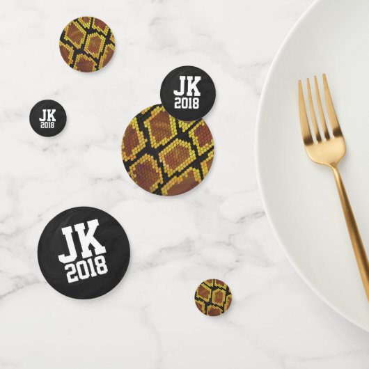 11 von 12 Personalisierten Schlangenpunkten Konfetti (Gruppe)