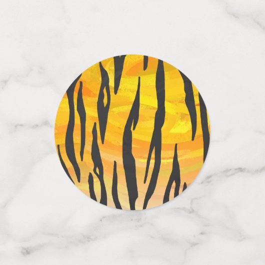 11 von 12 Personalisierten Tigerdots Konfetti (Klein Vorderseite)