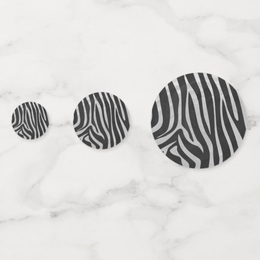11 von 12 Personalisierten Zebradots Konfetti (Vorderseiten)