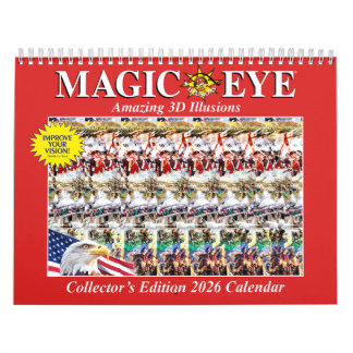 11" wide 2026 USA Magic Eye Calendar Kalender