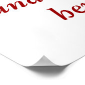 11"x11" personalisierte Leinwand Poster (Ecke)