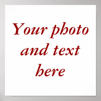 11"x11" personalisierte Leinwand Poster