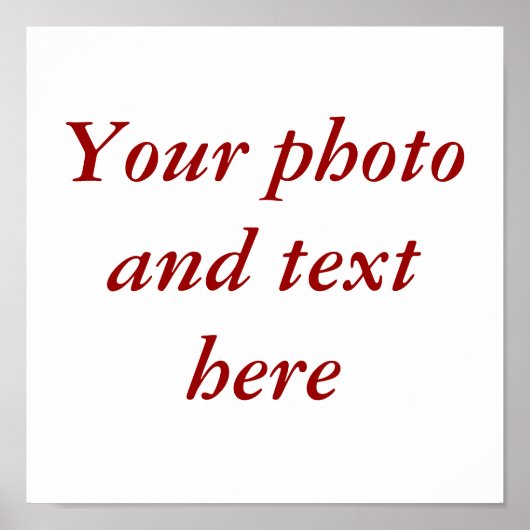 11"x11" personalisierte Leinwand Poster (Vorne)