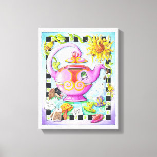 11"X14" LEINWANDDRUCK - VERRÜCKT NACH TEAPARTY
