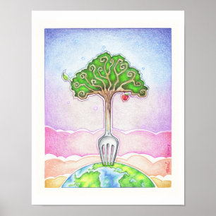 11" x14" PLAKAT - NAHRUNG FÜR DAS LEBEN -