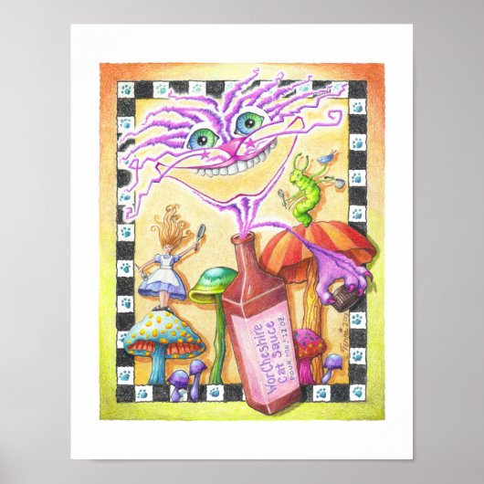 11"x14" POSTER - WorCHESHIRE CAT (Vorne)