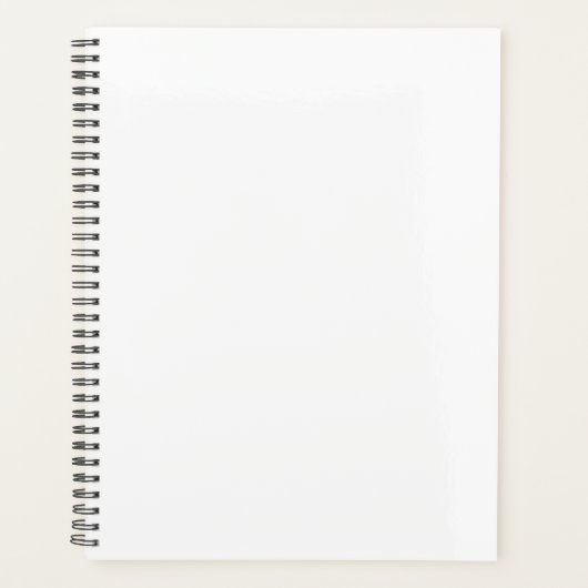 11"x8.5" Black Spiral Soft Cover Notebook Notepad Planer (Vorderseite)