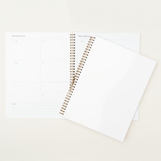 11"x8.5" Gold Spiral Soft Cover Notebook Notepad Planer (Anzeige)
