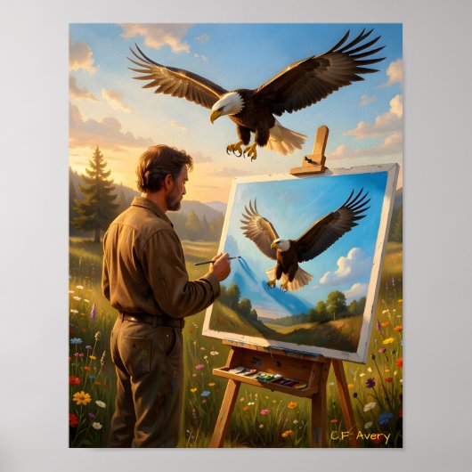 11 X 14 Downloadable The Artist Eagle Poster (Vorne)