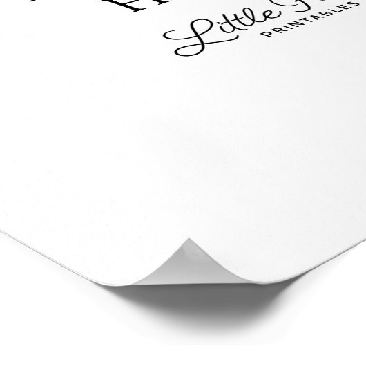 11 x 14" Poster (Ecke)