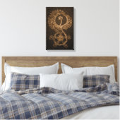 11 x 17 Bronze Abstrakt Phoenix Leinwanddruck (Insitu (Schlafzimmer))