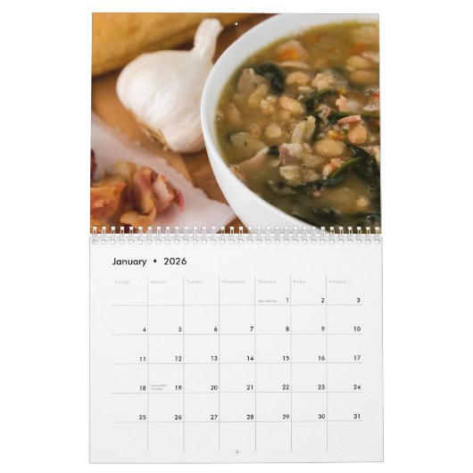 11 x 17 Zweiseite Feinschmeckerkalender 2014 Kalender (Jan 2026)