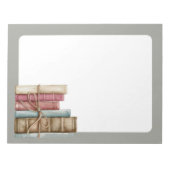 11" x 8,5" Graues Book Notepad Notizblock (Vorderseite)