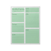 11" x 8,5" Notepad - 40 Seiten Notizblock (Rotiert)