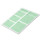 11" x 8,5" Notepad - 40 Seiten Notizblock (angewinkelt)