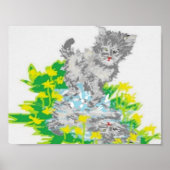 11" x 8,5", Value Poster Paper (Matte) Kitten (Vorne)