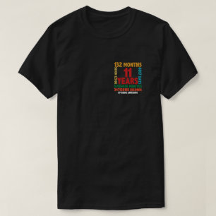 11 Year Of Being Awesome 11th Birthday Gift T-Shirt
