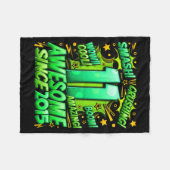 11 Year Old For Boys 11th Birthday Boy 11 Year Old Fleecedecke (Vorderseite (Horizontal))