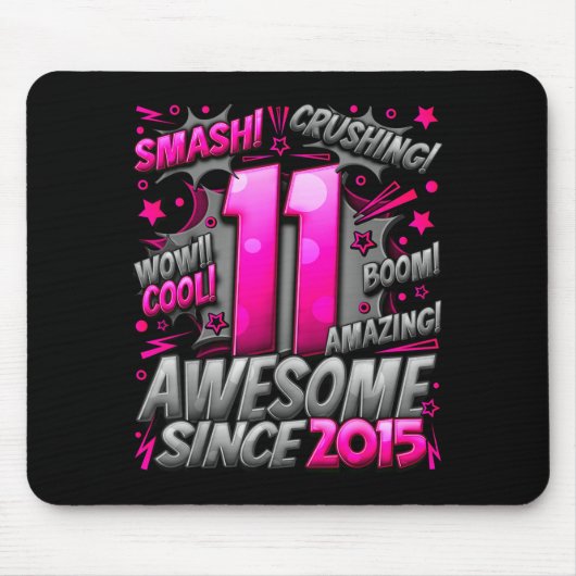 11 Year Old For Boys 11th Birthday Boy 11 Year Old Mousepad (Vorne)