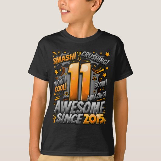 11 Year Old For Boys 11th Birthday Boy 11 Year Old T-Shirt (Vorderseite)