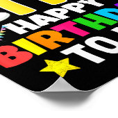 11 Year Old I'm 11 Happy Birthday To Me 11th Birth Poster (Ecke)