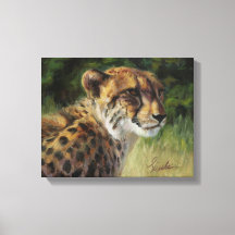 11 Zoll x 14 Zoll Cheetah Canvas Print
