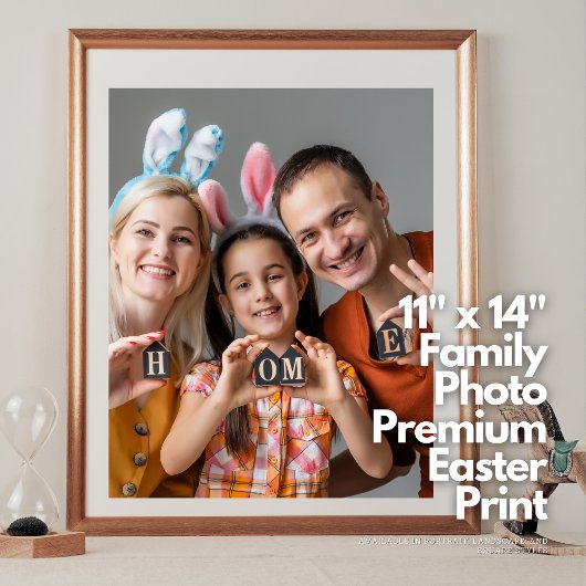 11 Zoll x 14 Zoll Foto Premium Ostersatinendruck