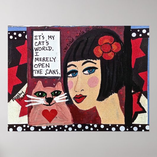 11 Zoll x 8,5 Zoll, CAT-POSTER (Matte) Poster (Vorne)