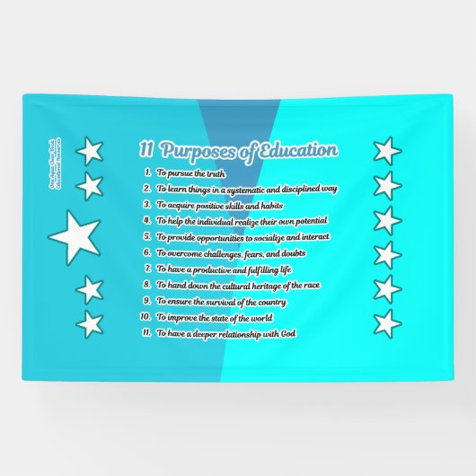 11 Zweck der Bildung Banner (Horizontal)