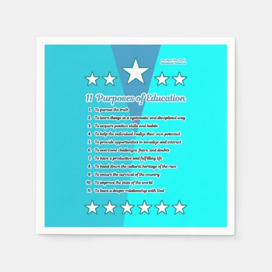 11 Zweck der Bildung Serviette (Vorderseite)